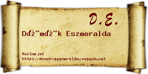 Dömök Eszmeralda névjegykártya